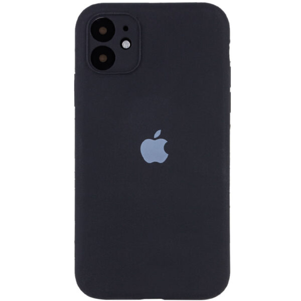 Чохол Silicone Case з захистом камери для Iphone 11 Чорний / Black