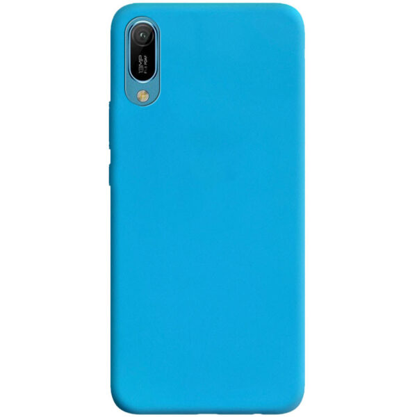 Матовый силиконовый TPU чехол для Huawei Y6 2019 – Голубой