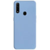 Матовый силиконовый TPU чехол для Oppo A31 / A8 – Голубой / Lilac Blue