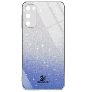 Чохол TPU+Glass Swarovski Full для Samsung Galaxy S20 FE Синій