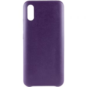 Кожаный чехол Leather Case для Xiaomi Redmi 9A – Фиолетовый