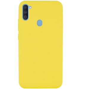 Матовый силиконовый TPU чехол для Realme C3 – Желтый