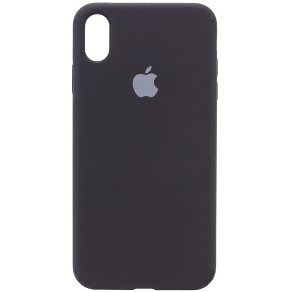 Оригинальный чехол Silicone Cover 360 с микрофиброй для Iphone XR – Черный / Black