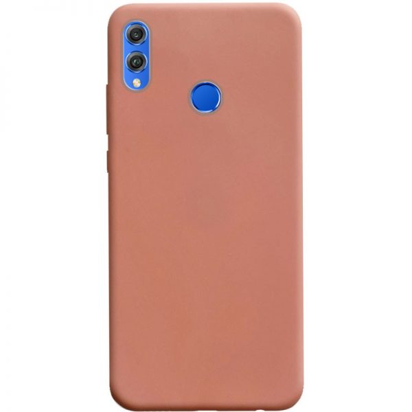 Матовый силиконовый TPU чехол на Huawei Honor 8x – Rose Gold