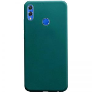 Матовый силиконовый TPU чехол на Huawei Honor 8x – Зеленый / Forest green