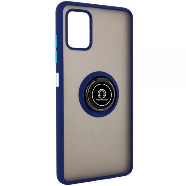 Чохол Din ColorEdgingRing для магнітного тримача для Samsung Galaxy M51 Синій