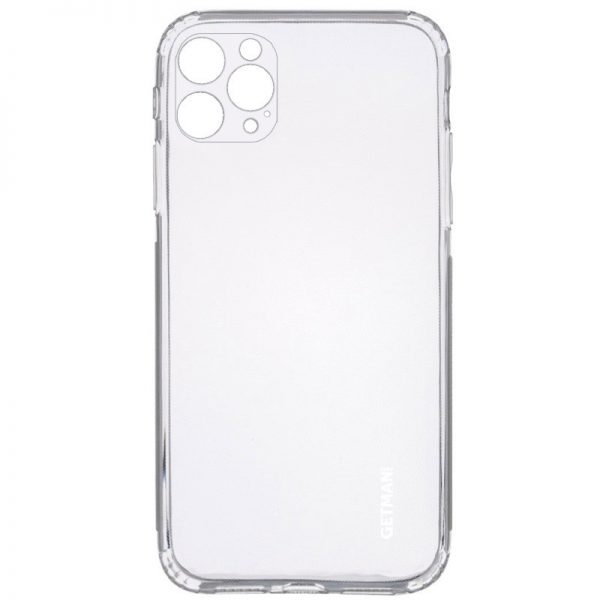 Прозрачный силиконовый TPU чехол GETMAN для Iphone 12 Pro Max