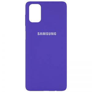 Оригинальный чехол Silicone Cover 360 с микрофиброй для Samsung Galaxy M51 – Фиолетовый / Purple