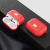 Чехол для наушников Leather Type + карабин для Apple Airpods Pro – Красный 76470