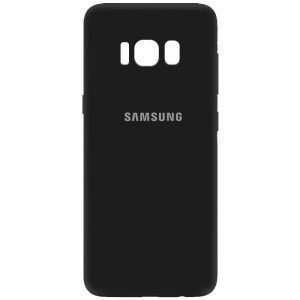 Оригинальный чехол Silicone Cover My Color (A) с микрофиброй для Samsung Galaxy S8 (G950) – Черный / Black