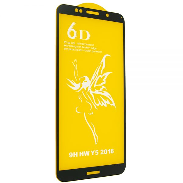Защитное стекло 6D Premium для Huawei Y5 / Y5 Prime 2018 / Honor 7A – Black