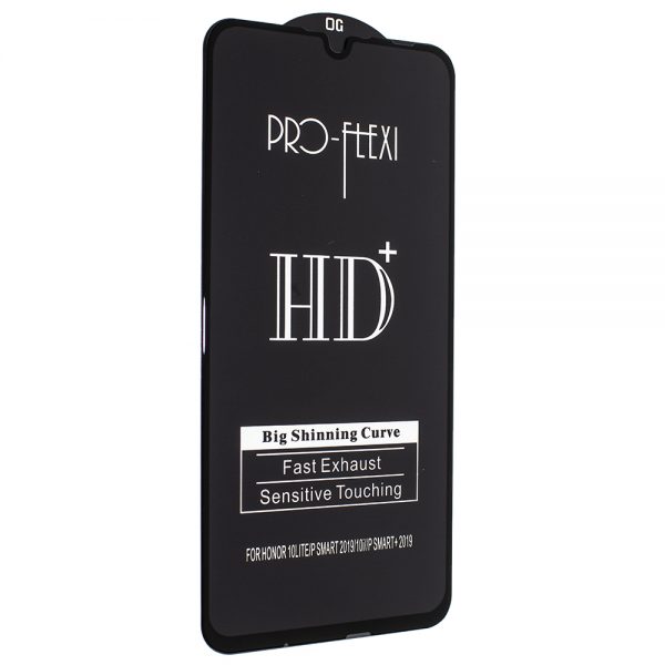 Защитное стекло 3D (5D) PRO-FLEXI HD+ для Huawei P Smart 2019 / Honor 10 Lite / 10i — Black