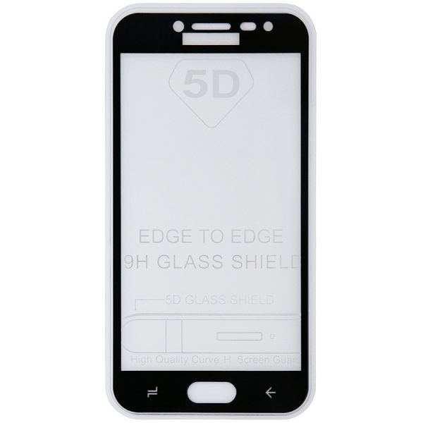 Защитное стекло 5D Full Glue Cover Glass на весь экран для Samsung Galaxy J3 2016 (J310 / J320) – Black