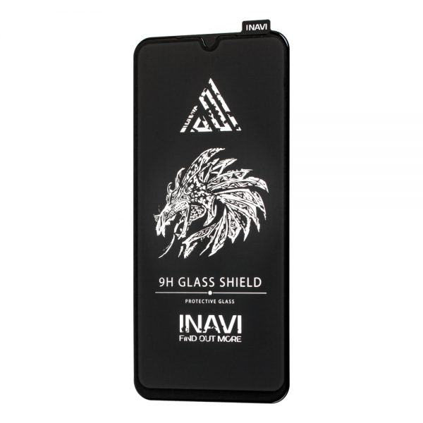 Защитное стекло 3D (5D) Inavi Premium на весь экран для Samsung Galaxy A12 / M12 – Black