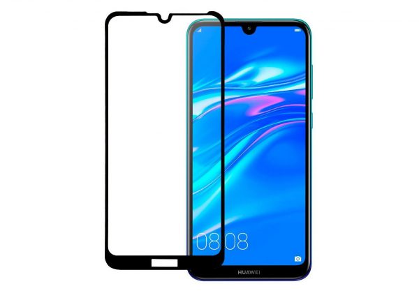 Защитное стекло 3D (5D) Perfect Glass Full Glue Ipaky на весь экран для Huawei Y6 2019 / Honor 8A – Black