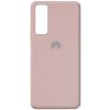 Оригинальный чехол Silicone Cover 360 с микрофиброй для Huawei P Smart 2021 – Розовый  / Pink Sand
