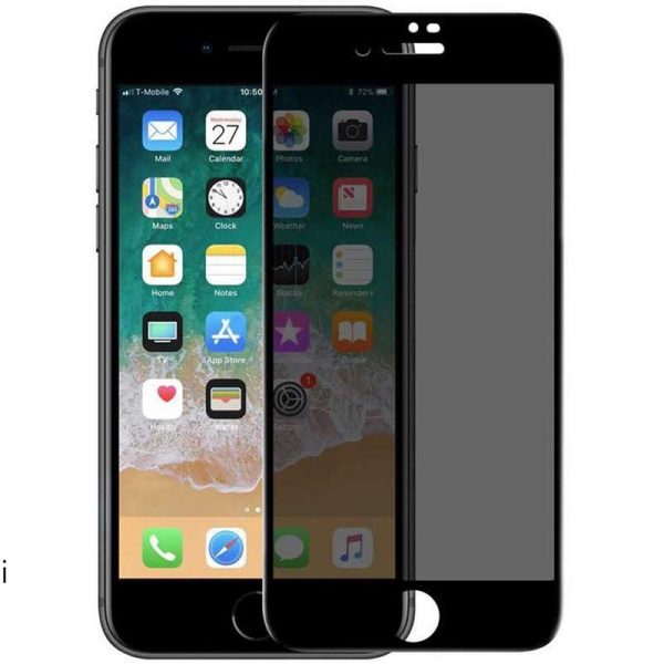 Защитное стекло Анти-шпион Privacy 5D Full Glue для Iphone 7 / 8 / SE (2020) – Black