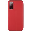 Кожаный чехол-книжка 360 с визитницей для Samsung Galaxy S20 FE – Красный 78239