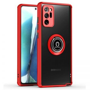 Чехол TPU+PC Deen ColorEdgingRing с креплением под магнитный держатель для Samsung Galaxy Note 20 Ultra – Красный