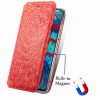 Кожаный чехол-книжка GETMAN Mandala для Xiaomi Mi 10T Lite / Redmi Note 9 Pro 5G – Красный 79523