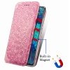 Кожаный чехол-книжка GETMAN Mandala для Xiaomi Redmi Note 10 Pro – Розовый 79527