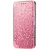 Кожаный чехол-книжка GETMAN Mandala для Samsung Galaxy M51 – Розовый