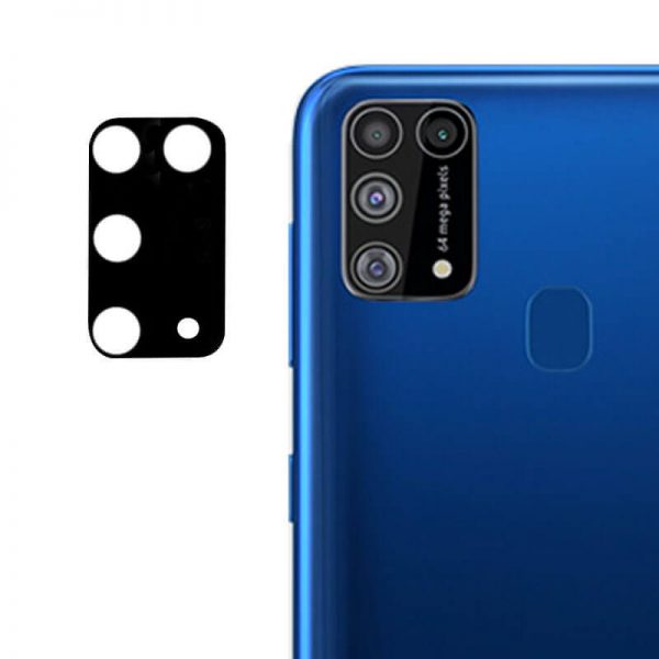 Гибкое защитное стекло 0.18mm на камеру для Samsung Galaxy M31 – Black