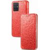 Кожаный чехол-книжка GETMAN Mandala для Samsung Galaxy M31s – Красный 79650