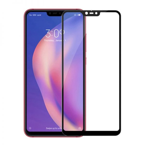 Защитное стекло 3D (5D) Perfect Glass Full Glue на весь экран для Xiaomi Mi 8 Lite — Black