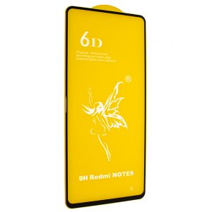 Защитное стекло 6D Premium для Xiaomi Redmi Note 9 / Redmi 10X – Black
