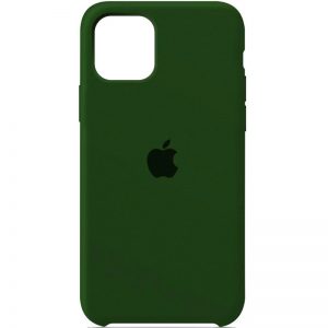 Оригинальный чехол Silicone case + HC для Iphone 11 – Зеленый / Dark Olive