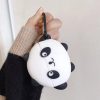 Силиконовый чехол для наушников Panda + карабин для Apple Airpods – Черно-белый 81841