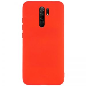 Матовый силиконовый TPU чехол для Xiaomi Redmi 9 – Красный