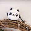 Силиконовый чехол для наушников Panda + карабин для Apple Airpods – Черно-белый 81840