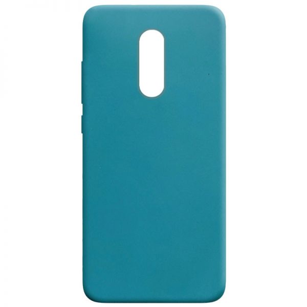 Матовый силиконовый TPU чехол для Xiaomi Redmi 5 Plus – Синий / Powder Blue