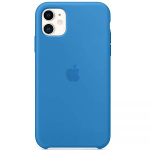 Оригинальный чехол Silicone Case с микрофиброй для Iphone 11 – Синий / Surf Blue
