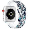 Ремешок силиконовый с рисунком для Apple Watch 38 mm / 40 mm / SE 40 mm / 41 mm – Синий / Бабочки 82077