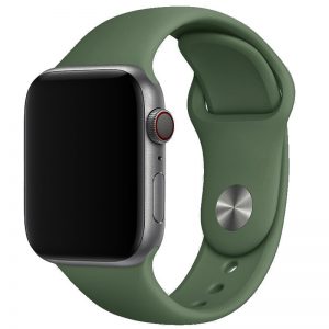 Ремешок силиконовый для Apple Watch 42 mm / 44 mm / 45 mm / 49 mm – Зеленый / Army Green