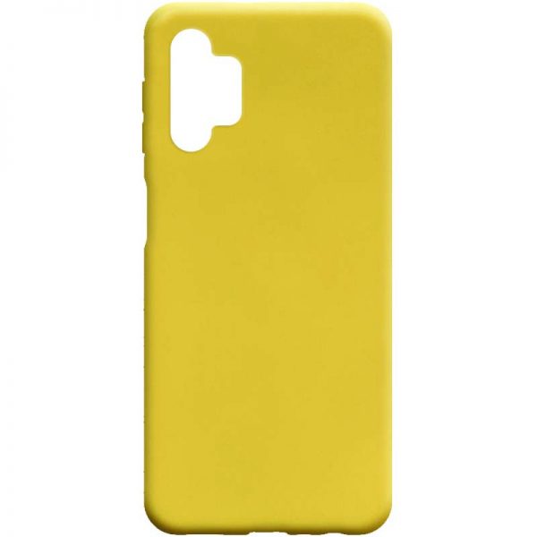 Матовый силиконовый TPU чехол для Samsung Galaxy A32 5G – Желтый