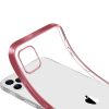 Прозрачный силиконовый чехол с глянцевой окантовкой для Iphone 12 Pro / 12 – Rose Gold 82272