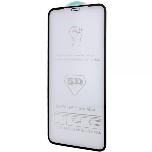 Защитное стекло 5D Hard 9H Full Glue на весь экран для Iphone 12 Pro Max – Black