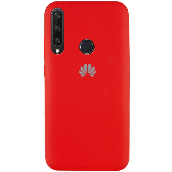 Оригинальный чехол Silicone Cover 360 с микрофиброй для Huawei Y6P – Красный / Red