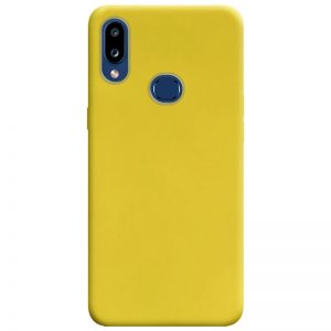 Матовый силиконовый TPU чехол для Samsung Galaxy A10s 2019 (A107) – Желтый