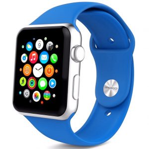 Ремешок силиконовый для Apple Watch 42 mm / 44 mm / 45 mm / 49 mm – Синий / Royal blue