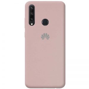 Оригинальный чехол Silicone Cover 360 с микрофиброй для Huawei Y6P – Розовый  / Pink Sand
