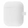 Чохол Silicone Slim з карабіном для Apple Airpods 1/2 White