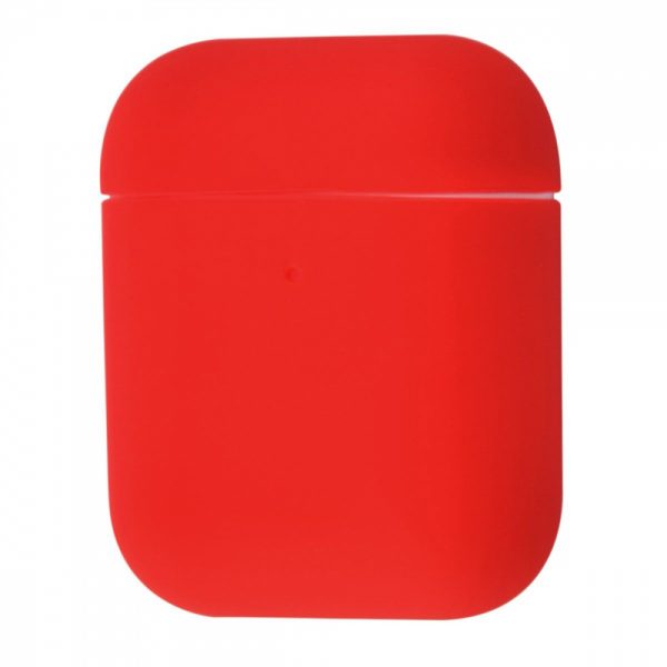 Чехол для наушников Silicone Case Ultra Slim для Apple Airpods 2 – Whine red