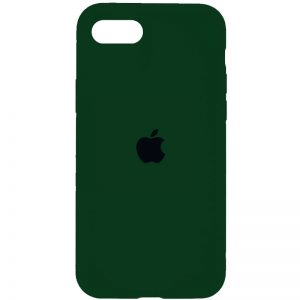 Оригинальный чехол Silicone Cover 360 с микрофиброй для Iphone 6 / 6s – Зеленый / Forest green