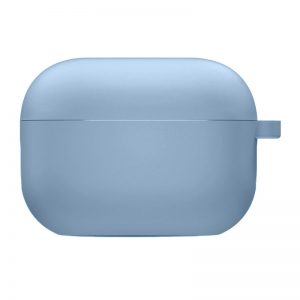 Силиконовый чехол для наушников с микрофиброй для Apple Airpods Pro – Голубой / Lilac Blue