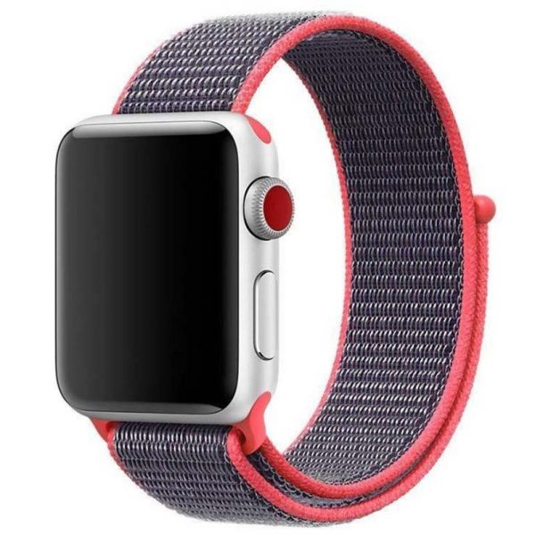 Ремешок Nylon для Apple Watch 38 mm / 40 mm / SE 40 mm / 41 mm – Арбузный / Watermelon red
